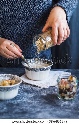 Foto stock: Bowl Of Breakfast Cornflakes