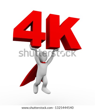 3d White People With 4k Ultrahd Tv Stock photo © Ribah