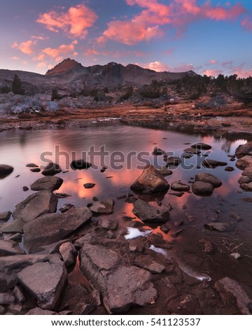 Stock fotó: Alpenglow In Hoover Wilderness