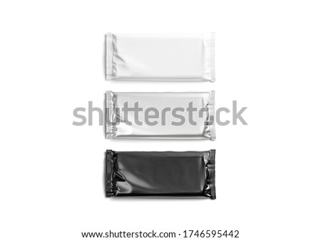 ストックフォト: Chocolate Bar In Black Wrapper 3d Rendering