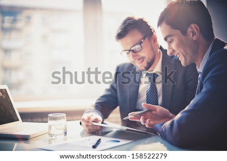 Two Business Persons Meets In The Office Stockfoto © Pressmaster