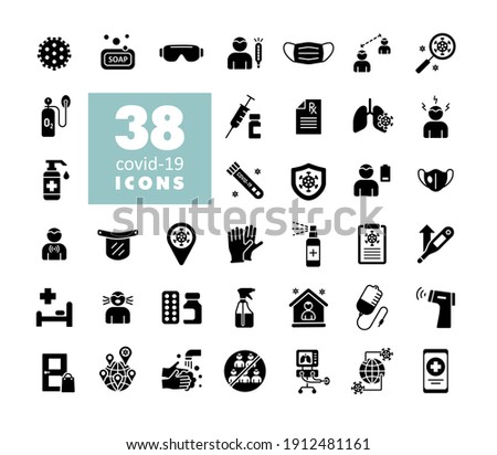 Pills Related Vector Glyph Icon Foto stock © nosik