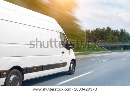 Foto stock: White Cargo Van