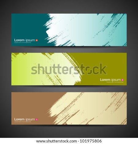 Colorful Abstract Banners Set Of Three Foto stock © Sarunyu_foto