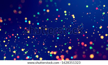 Сток-фото: Colorful Holiday Background Multicolored Dots On Dark