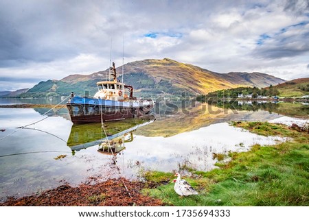 Stok fotoğraf: Loch Duich Ship Scotland