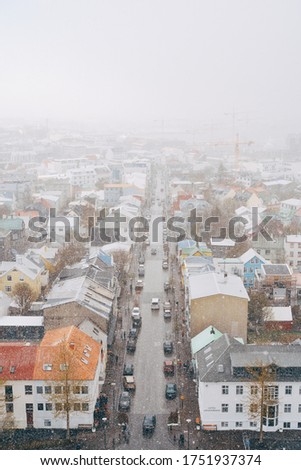 Stok fotoğraf: Reykjavik City Landscape