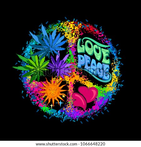 Stockfoto: Hippie Peace Symbol