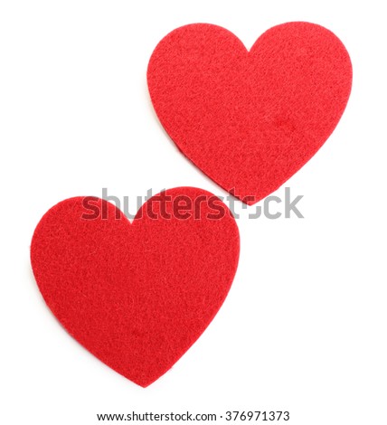 Stock photo: Red Felt With Heart