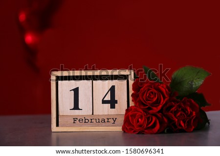 Сток-фото: St Valentines Day Roses And Chocolate