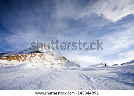 Ski Slopes In Kaprun Resort Stock foto © Pixachi