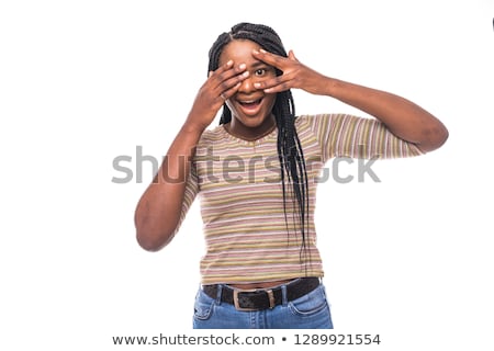 Stock foto: Demure Young Lady Looking In To Camera