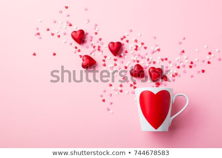 Сток-фото: Red Roses And Coffee For Valentines Day