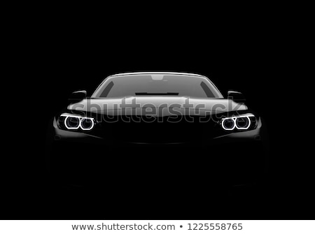 Stock foto: Front Wheel Bumper And Light Detail