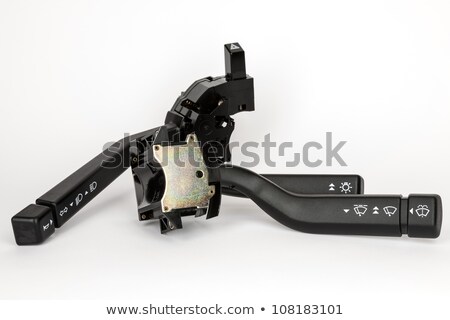 Switch Mounted On The Steering Column In A Car Foto stock © marekusz