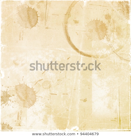 Stockfoto: Old Crumpled Paper With Stains Of Coffee Or Tea