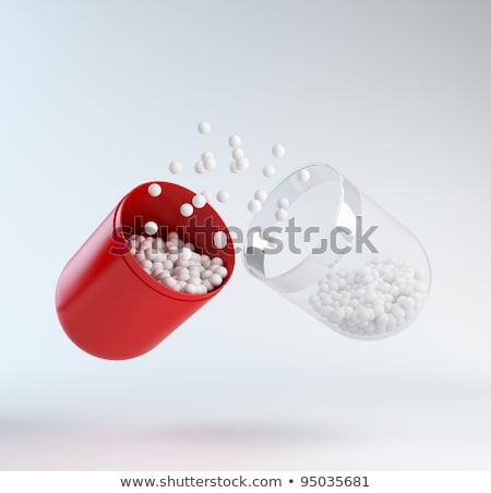 Сток-фото: Opened Medicinal Capsule