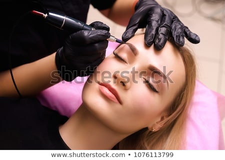 Stockfoto: Professional Permanent Makeup Applying