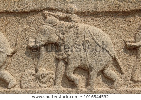 Stok fotoğraf: Elephant Stone Carving