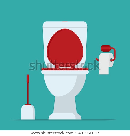 ストックフォト: Toilets Flat Vector Icon