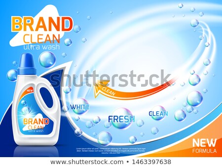 Foto stock: Fresh Laundry Detergent Or Doap Cleaning Product Packaging With