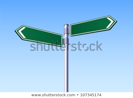 Zdjęcia stock: Blank Two Road Signs