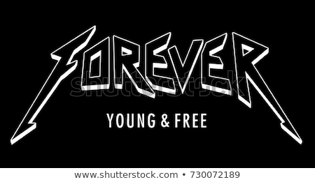 Stok fotoğraf: Hard Rock Music Lettering Slogan For T Shirt Vector