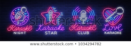 Stock photo: Love Music Neon Sign