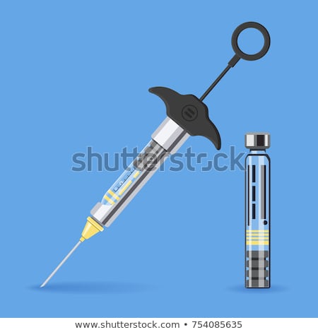 Stockfoto: Stomatology Anesthesia Injection Vector Sign Icon