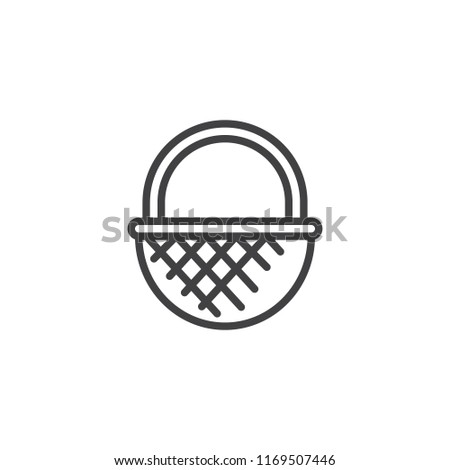 Сток-фото: Wicker Basket Icon