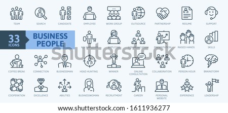 Foto stock: Vector Icons For Freelance And Business