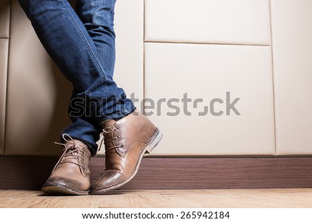 Stock photo: Modern Man Shoes