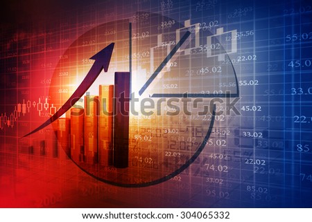 Analyze Market Share Prices Stockfoto © bluebay