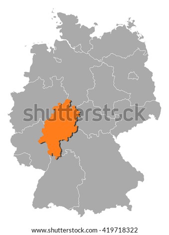 Map Of Germany Hesse Highlighted Zdjęcia stock © Schwabenblitz