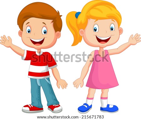 Stok fotoğraf: Boy With Girls Dresses