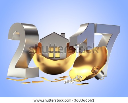 Foto stock: New Profitable Year 2017