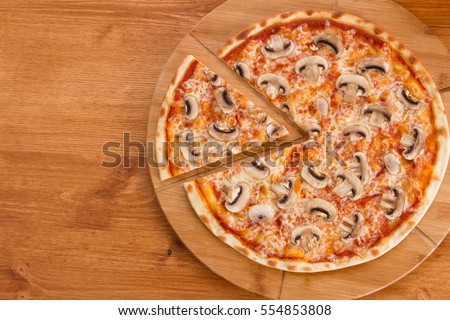 Stock fotó: Pizza Mushrooms And Vegetable