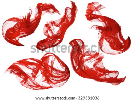 Imagine de stoc: Red Fabric Ripple Background Close Up