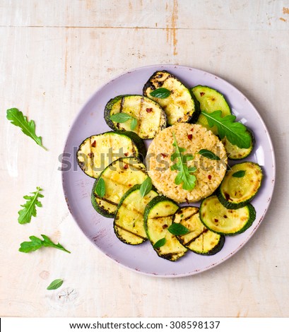 Burghul With Grilled Vegetables Foto d'archivio © zoryanchik