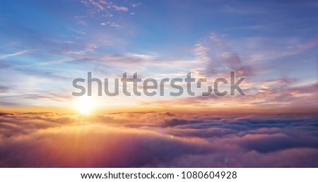 Dramatic Cloudy Sky At Sunrise [[stock_photo]] © Jag_cz