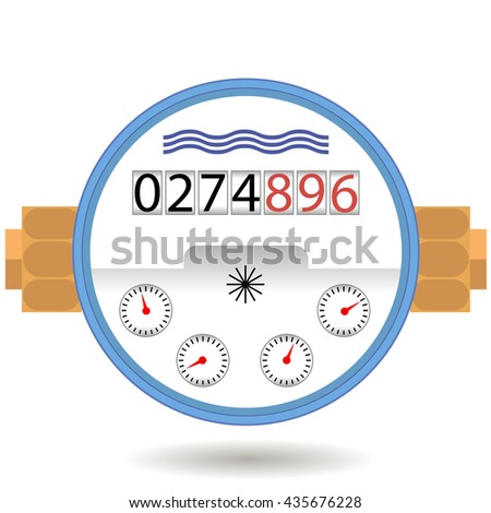 Water Meter Devise For Measuring Water Cosumption Stock fotó © valeo5