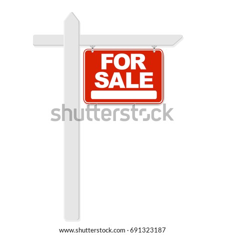 Leeg huis te koop teken Stockfoto © barbaliss
