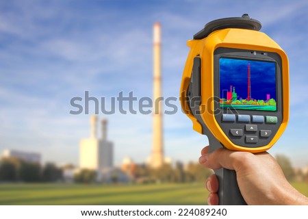 Stock photo: Recording Heating Chimney