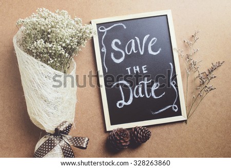 ストックフォト: Wedding Announcement Board