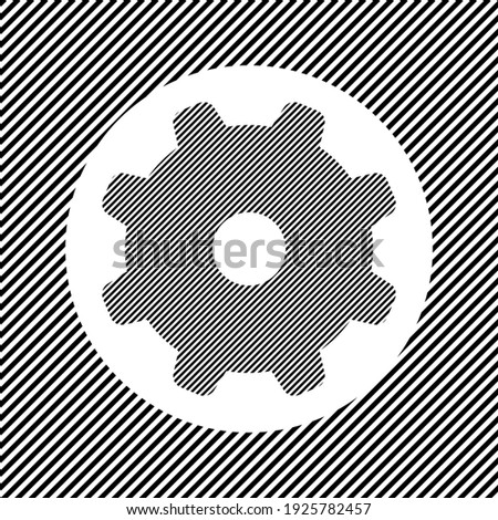 Сток-фото: Interlacing Parallel Stripes Vector Seamless Monochrome Pattern