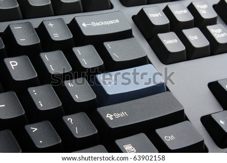 Keyboard With Close Up On Download Button Stok fotoğraf © restyler