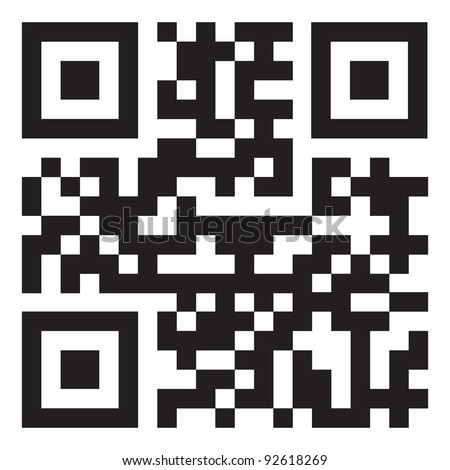 Sample Qr Code Ready To Scan With Smart Phone Foto d'archivio © nicemonkey