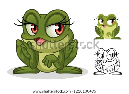 Sitting Female Frog Foto stock © ridjam