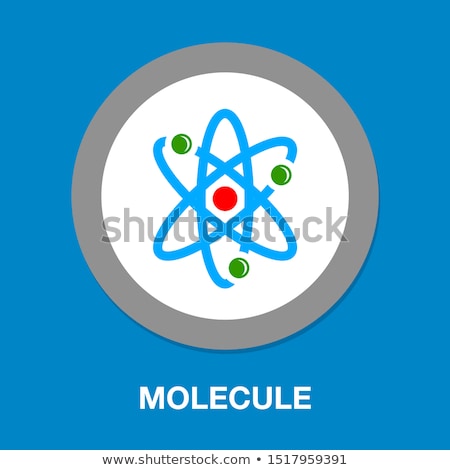 Stock fotó: Atom - Vector Illustration