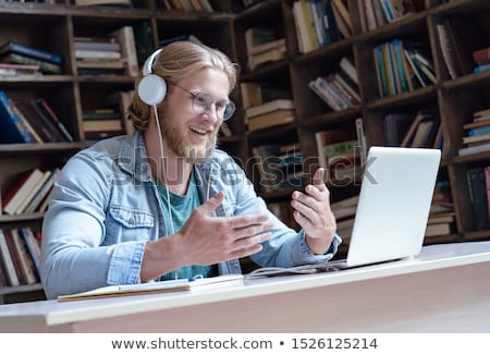 Foto stock: Happy Male Student